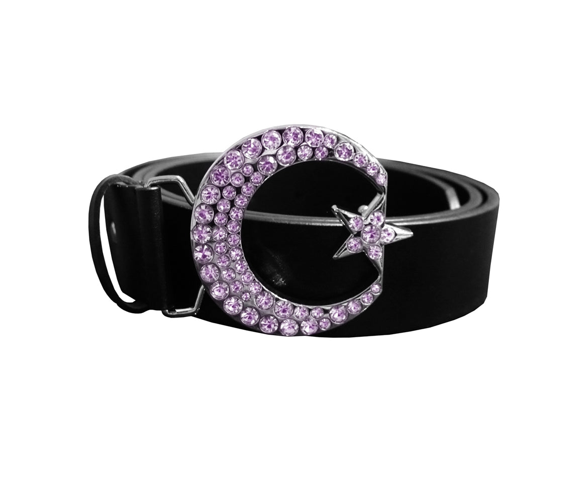 FALSE PURPLE "CRESCENT" BELT